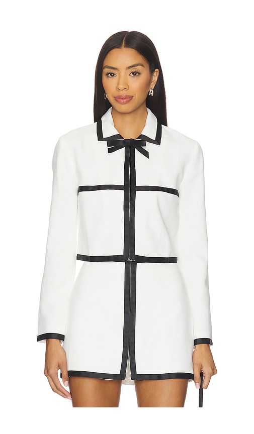 Amanda Uprichard Trey Jacket in Ivory. XL also in S, XS