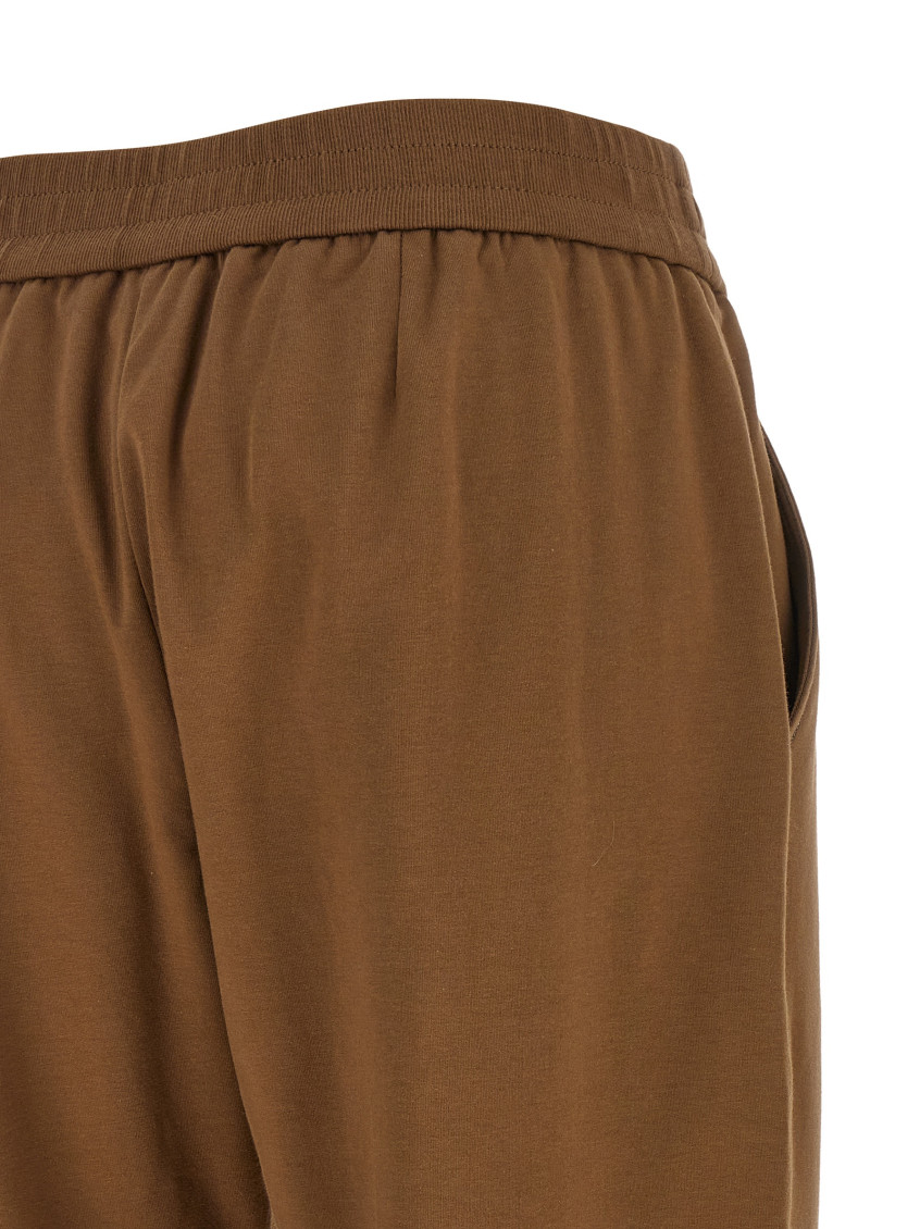 Brunello Cucinelli - monile detail flared cropped lounge jogger