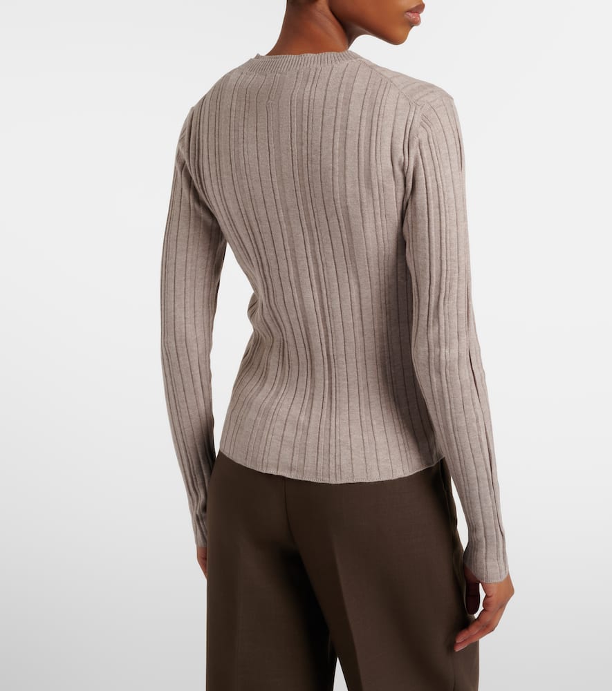 Cotton, silk, and cashmere cardigan