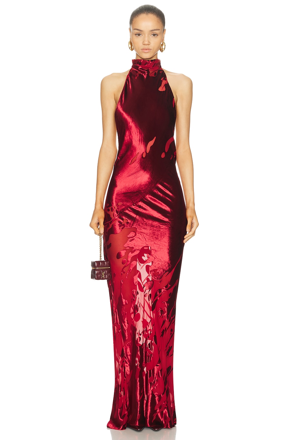 The Sei Halter Bias Gown in Blush. 2. Also