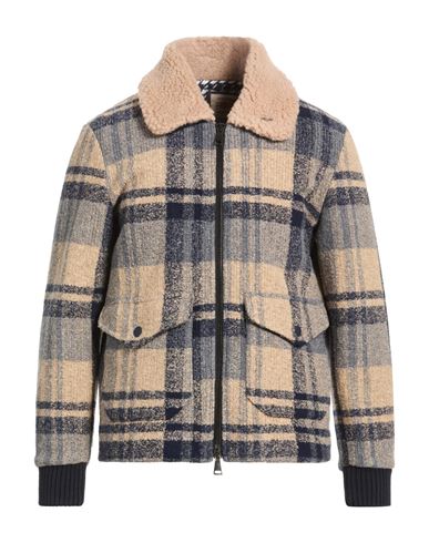 Man Jacket Beige Size 40 Polyester, Viscose, Virgin Wool