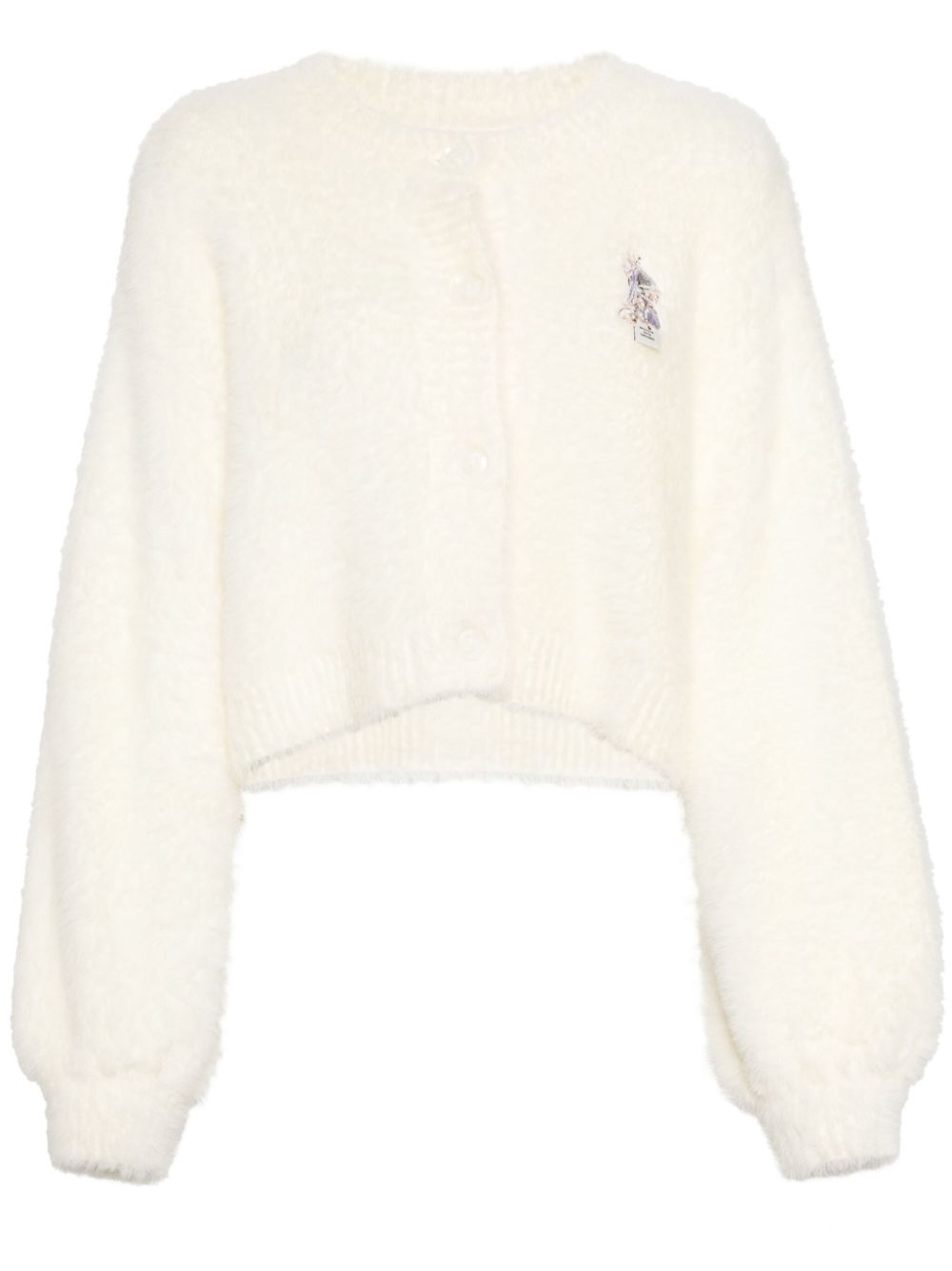 Embroidered cardigan - Neutrals