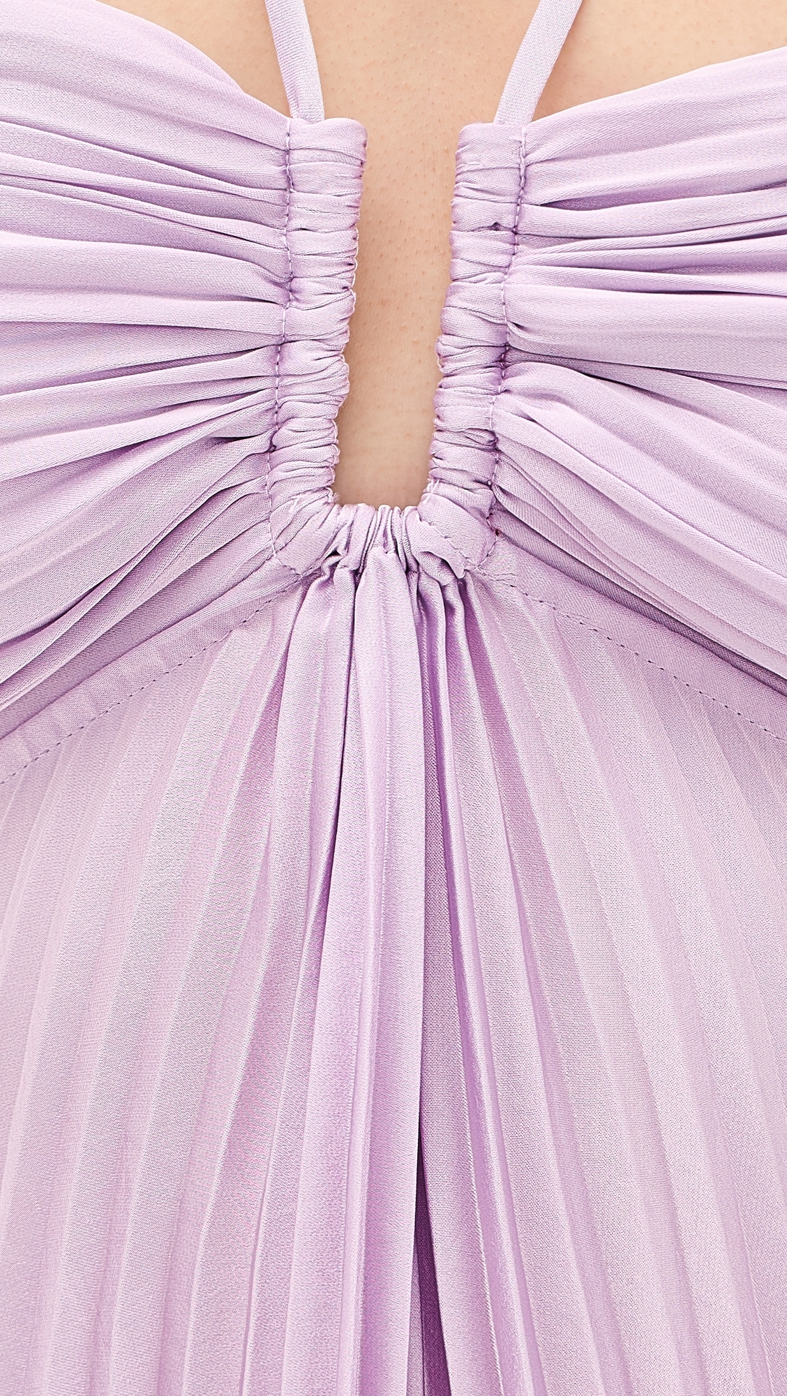 A. L.C. Moira Pleated Maxi Dress Lilac
