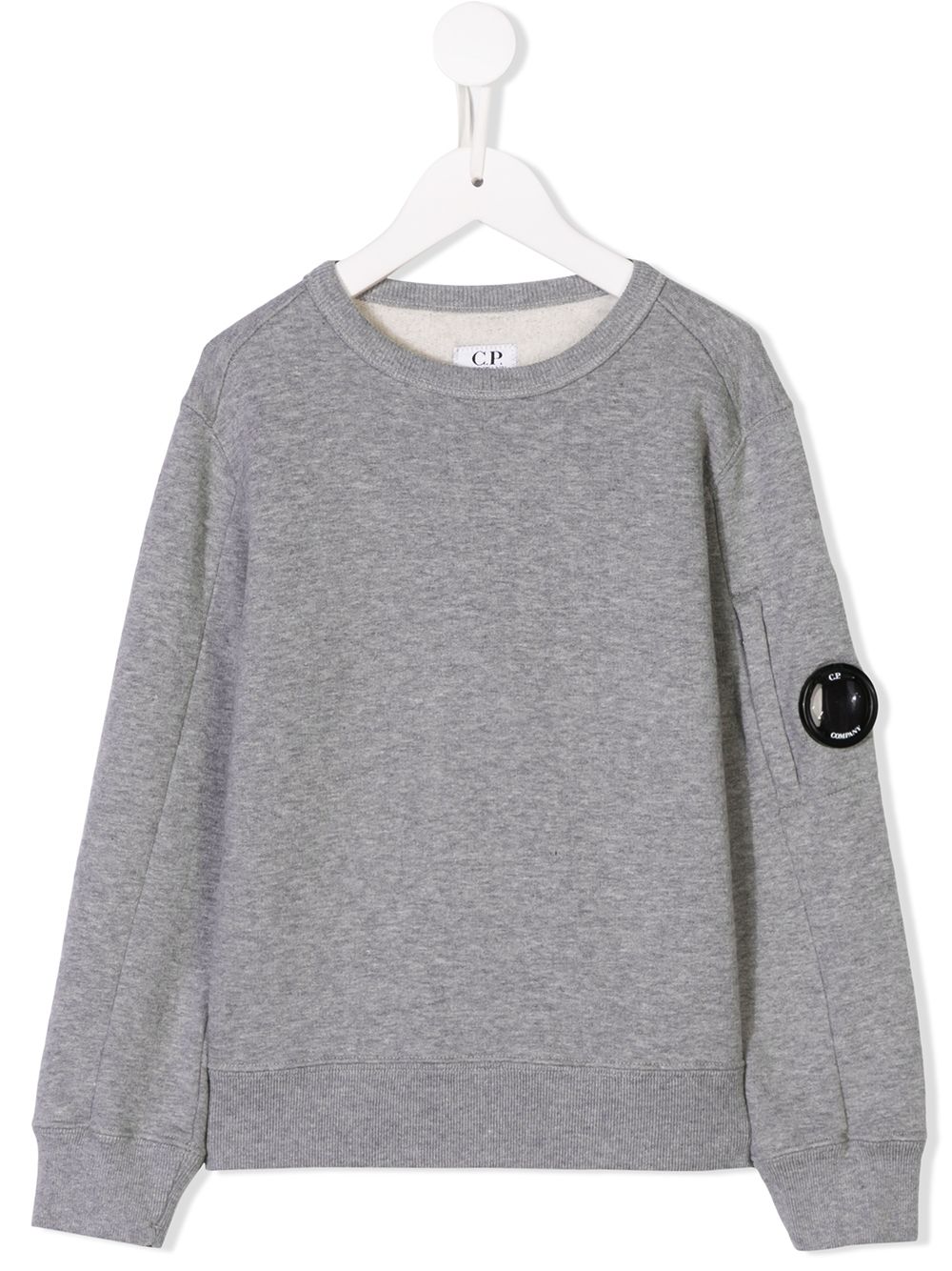 C.P. Company Kids logo patch sweatshirt - Grey