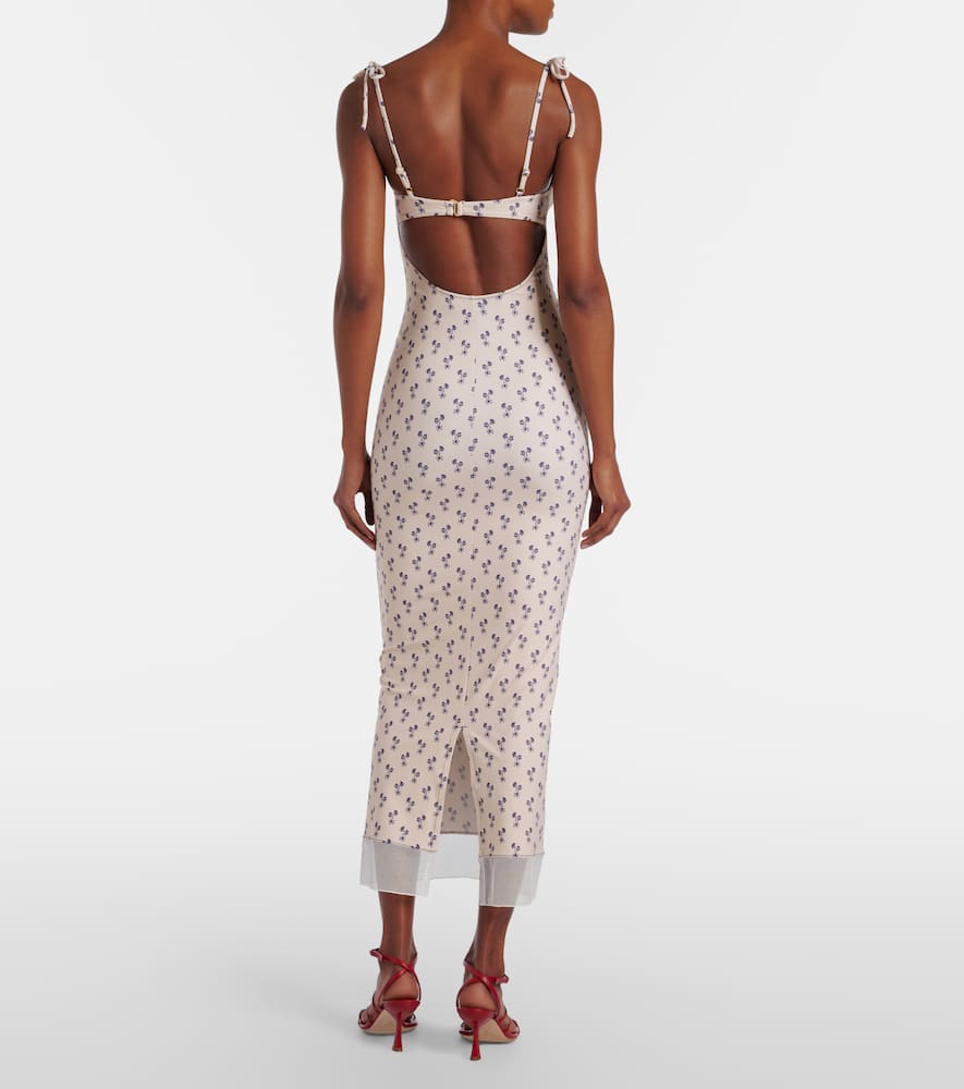 Cynthia floral midi dress