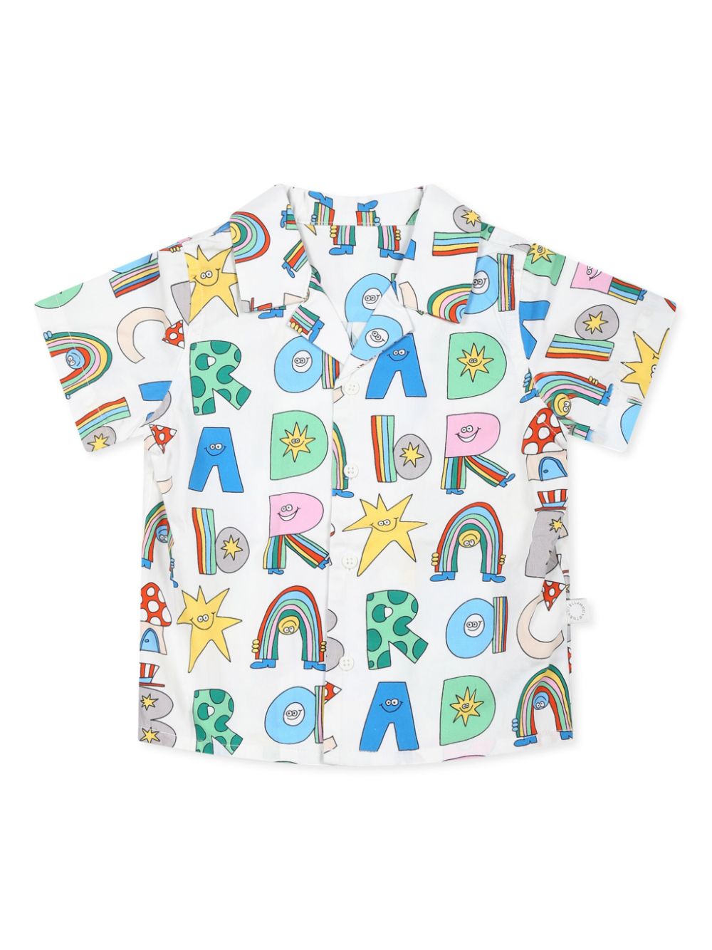 Boys Ivory Cotton Magical Letters Shirt