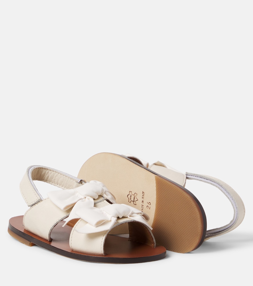 PèPè Charlotte bow-detail leather sandals