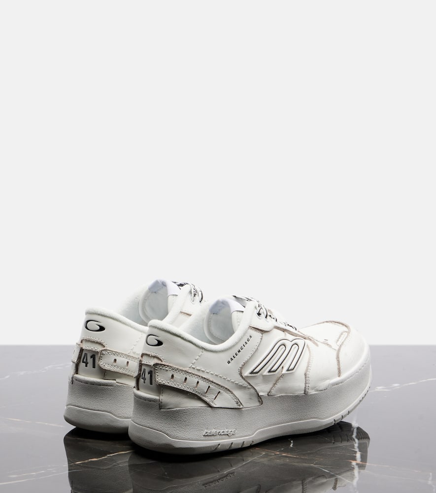 Hamptons leather platform sneakers