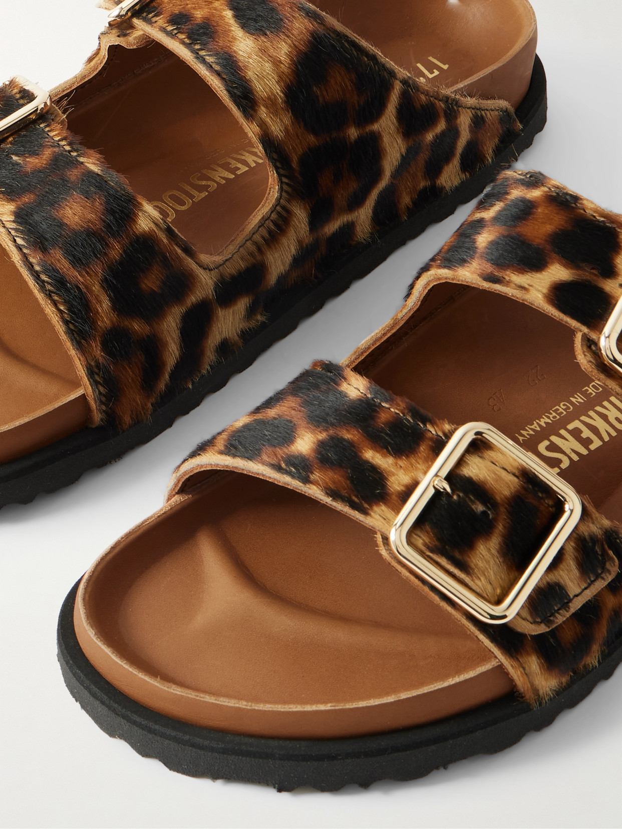 1774 - Arizona Calf Hair Sandals - Leopard print