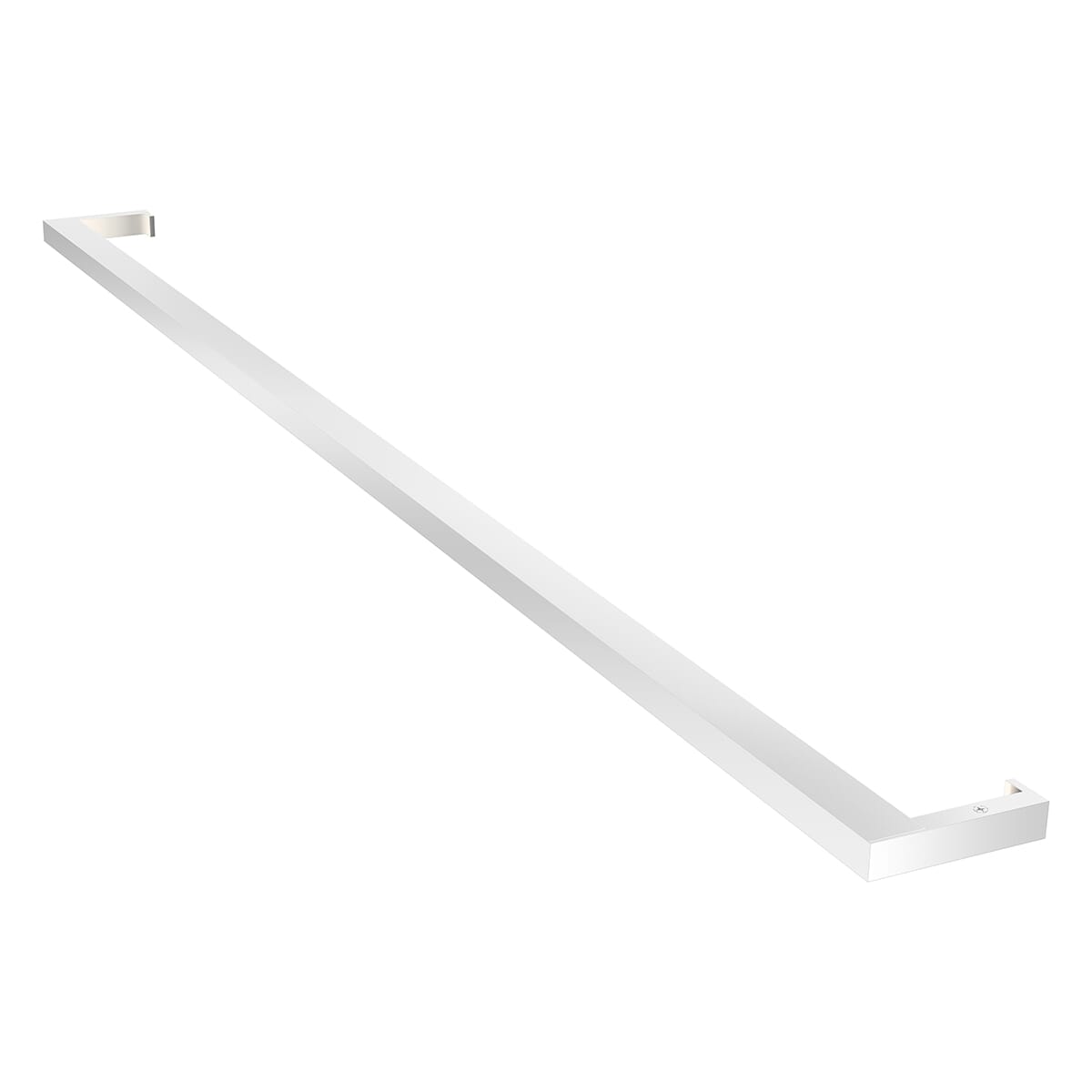 Thin-Line 1" Bathroom Vanity Light in Bright Satin Aluminu