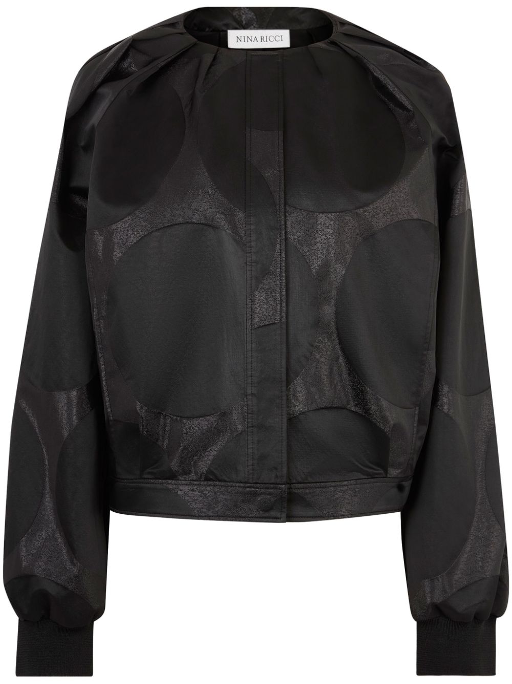 Lurex bomber jacket - Black