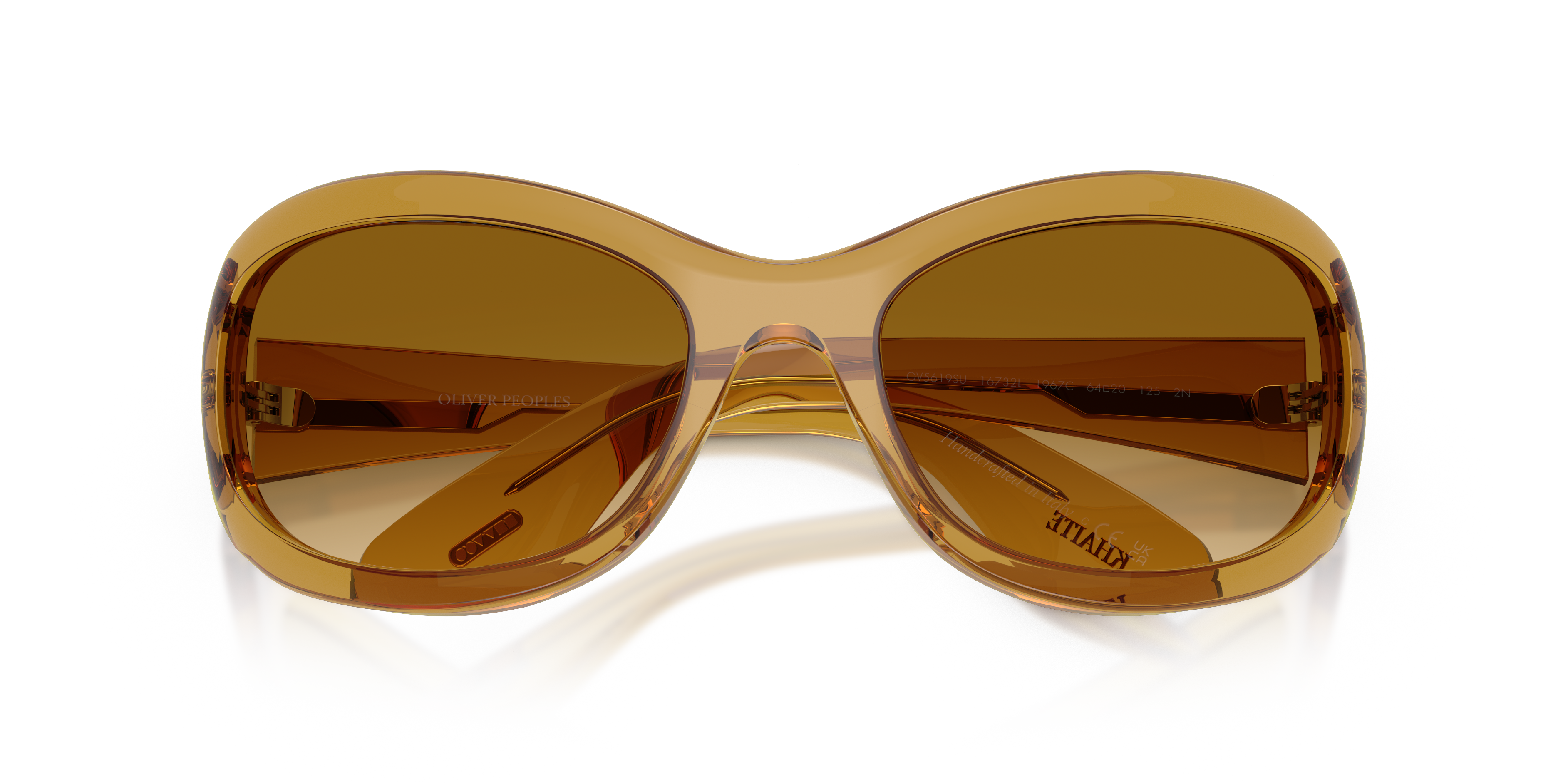 Oliver Peoples Woman Oliver Peoples OV5619SU 1967C 16732L Sunglasses Acetate Yellow Yellow Round Norma