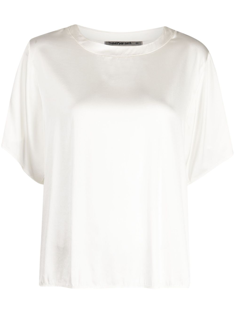 Panelled short-sleeved T-shirt - Black
