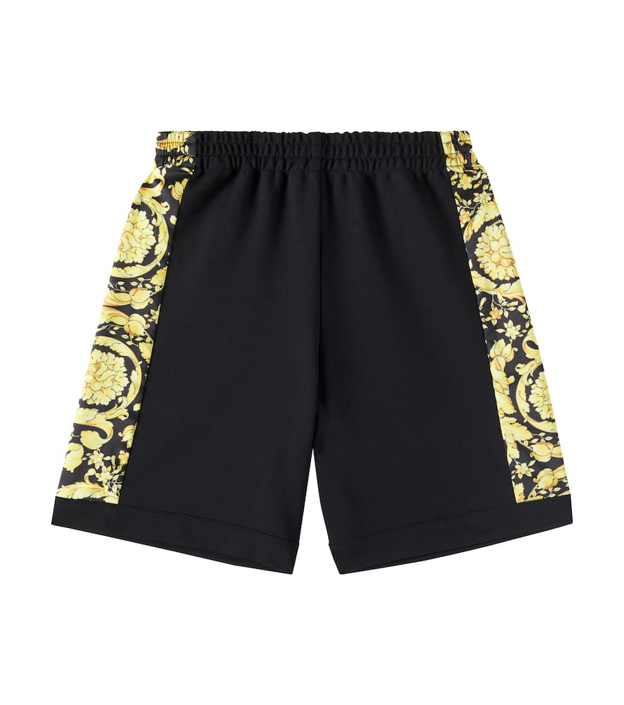 Barocco twill-trimmed jersey shorts