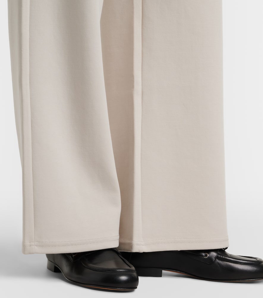 Brioso cotton-blend wide-leg pants