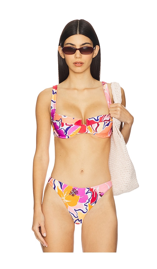 LSPACE Mako x Aloha Bikini Top in Peach. -  XL also in L, M