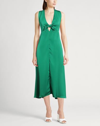 Woman Maxi dress Green Size M Polyester