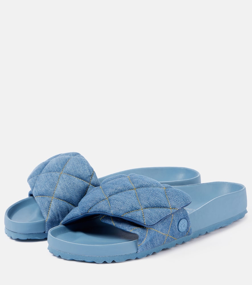 Sylt quilted denim slides