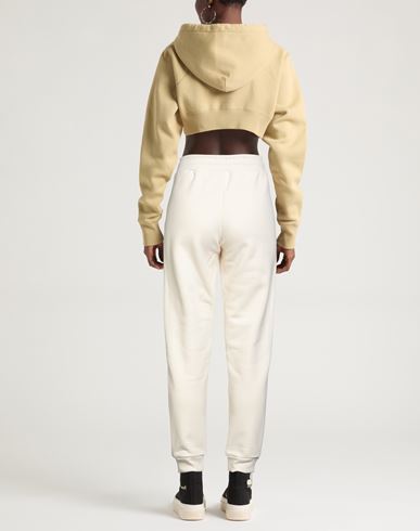 Woman Pants Ivory Size M Cotton, Polyester