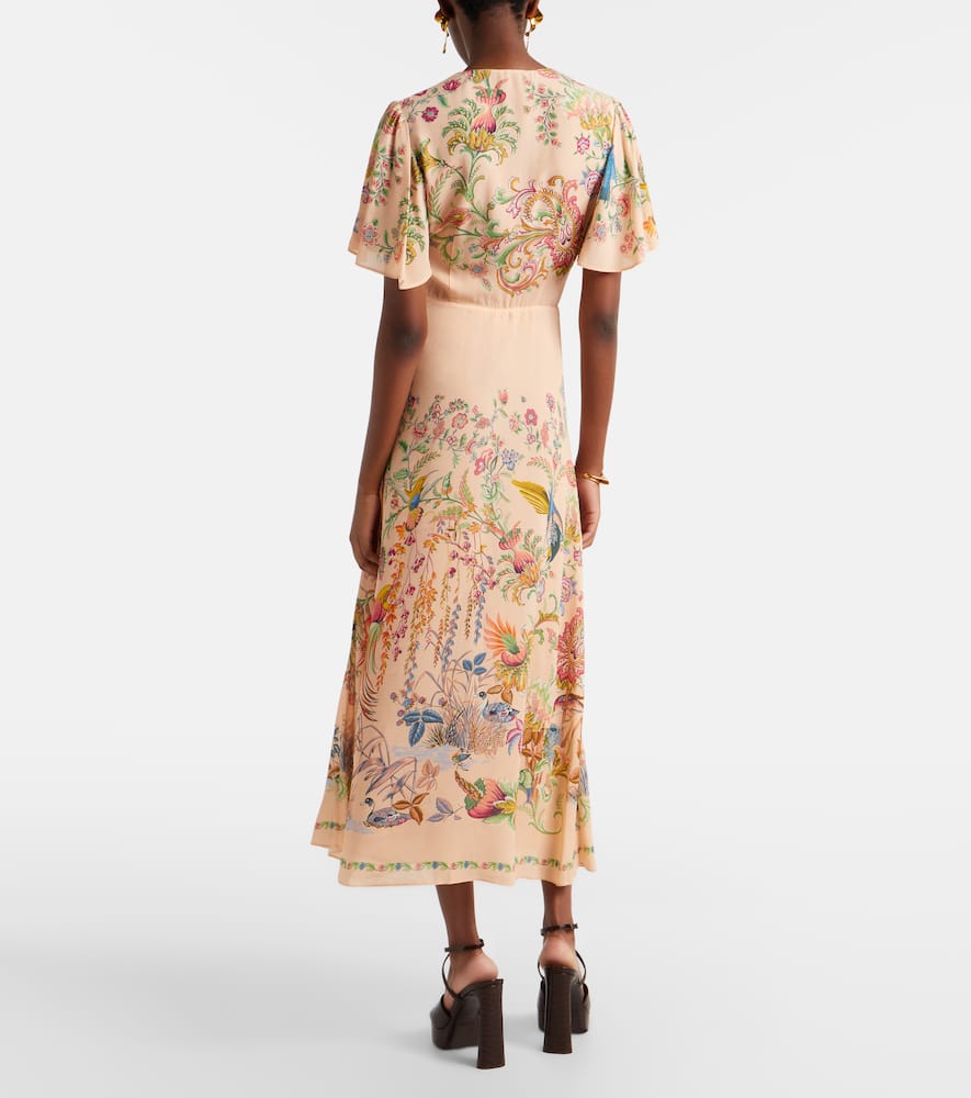 Printed midi dress