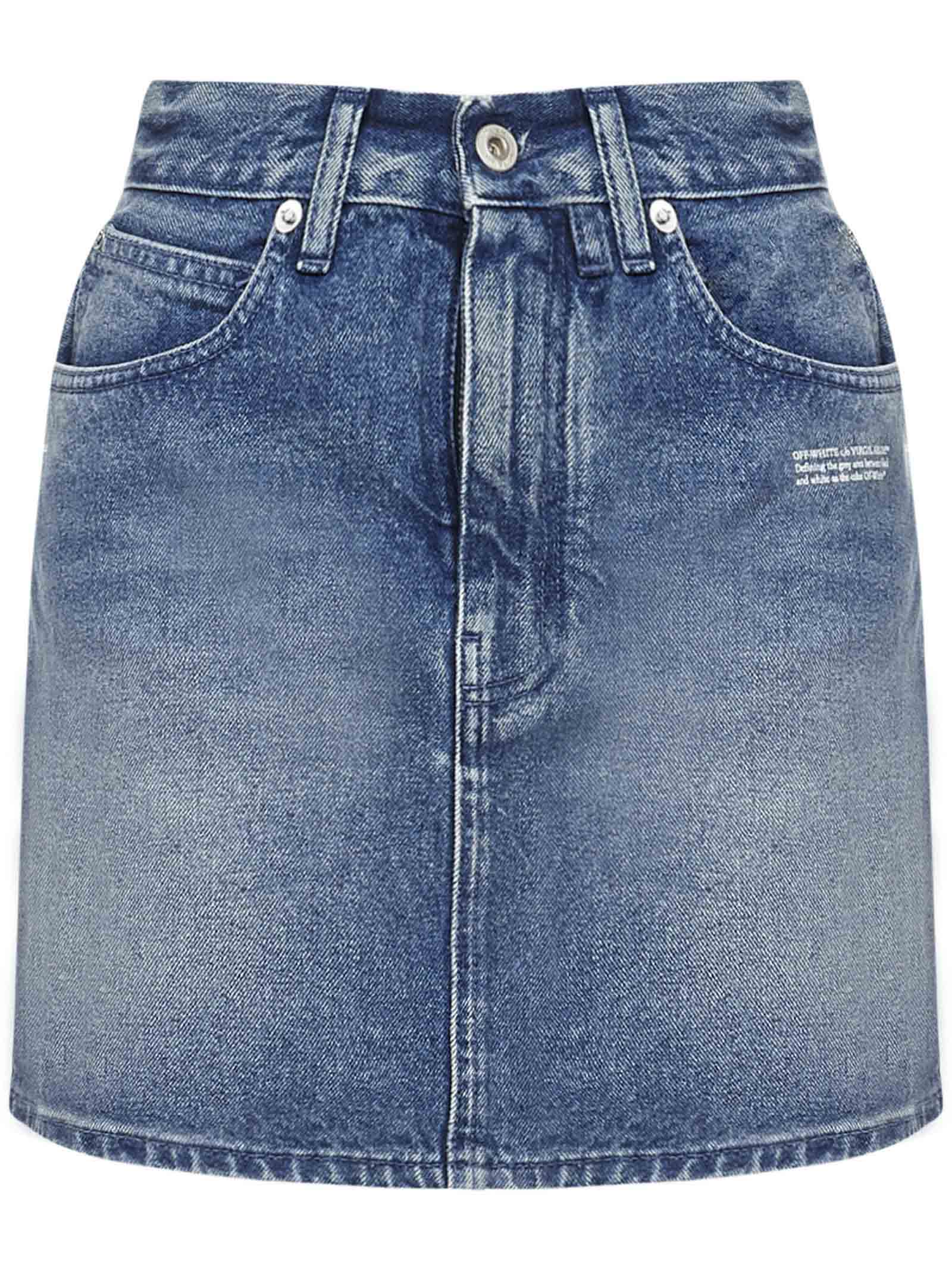 Denim mini skirt