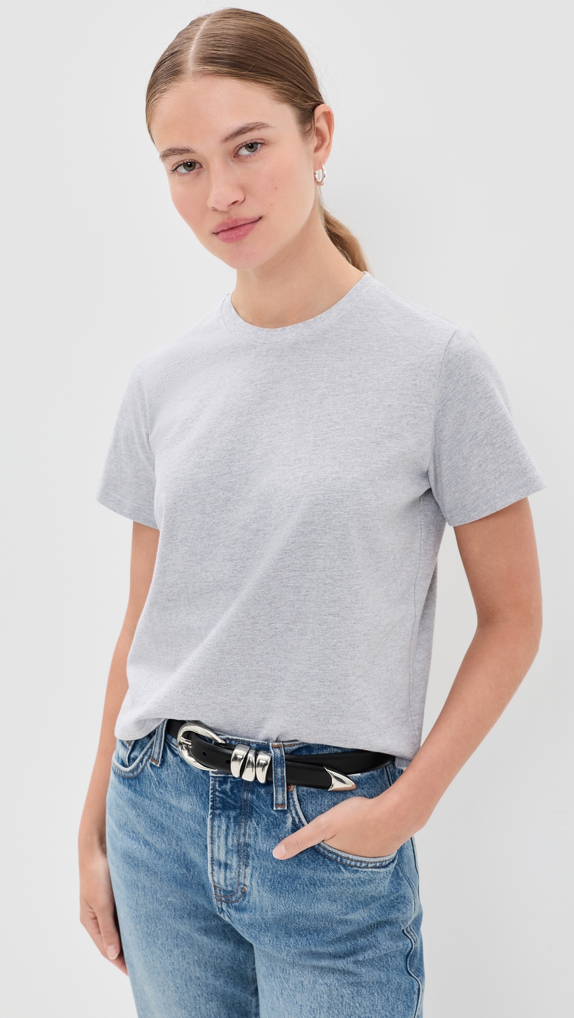 Hunter Top Light Heather Grey