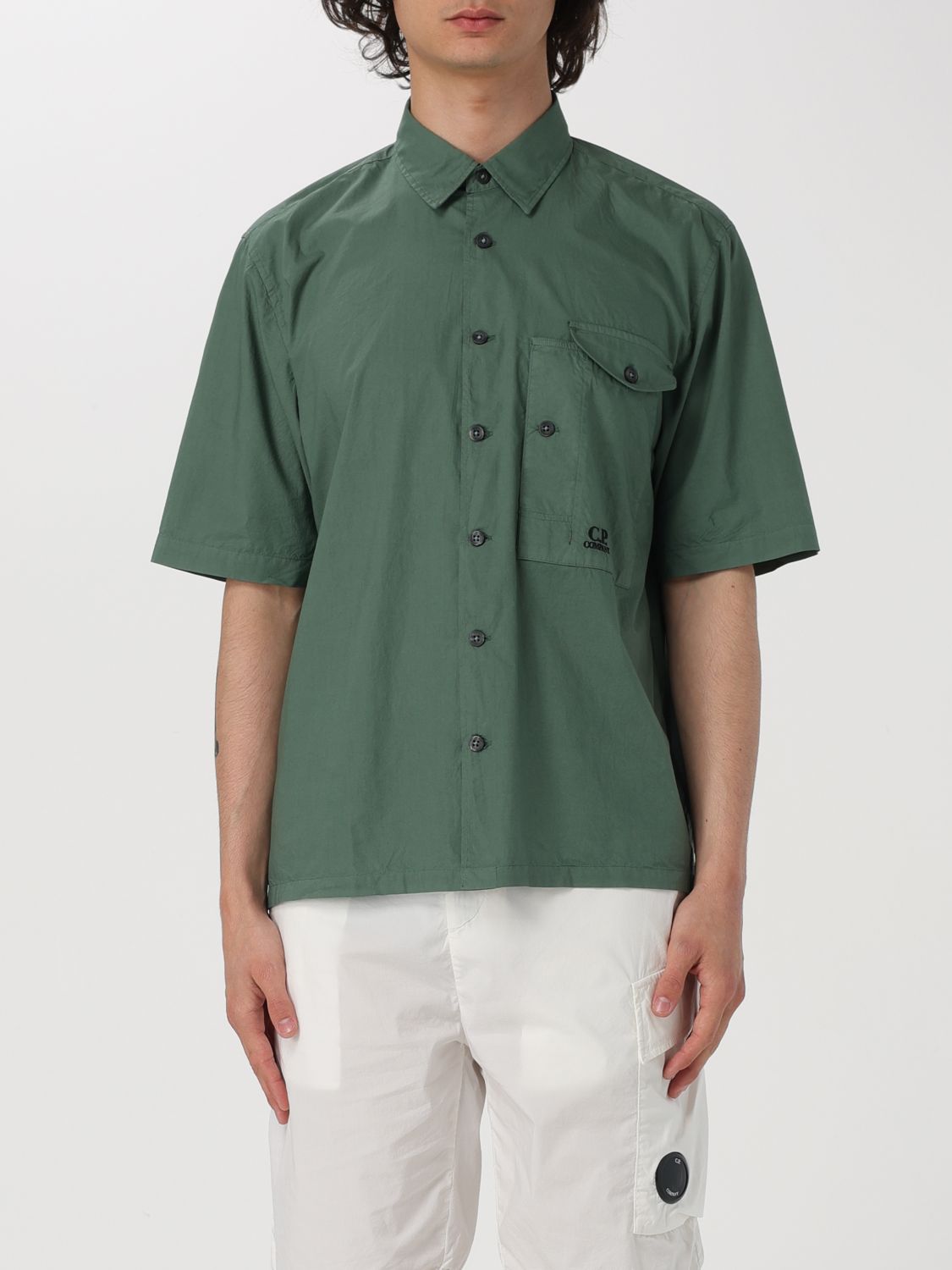Shirt Men color Green