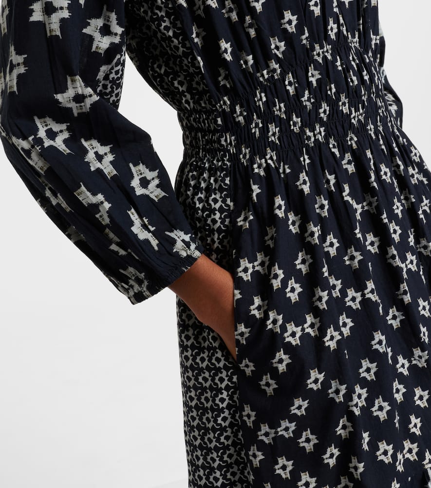 Elen embroidered cotton midi dress