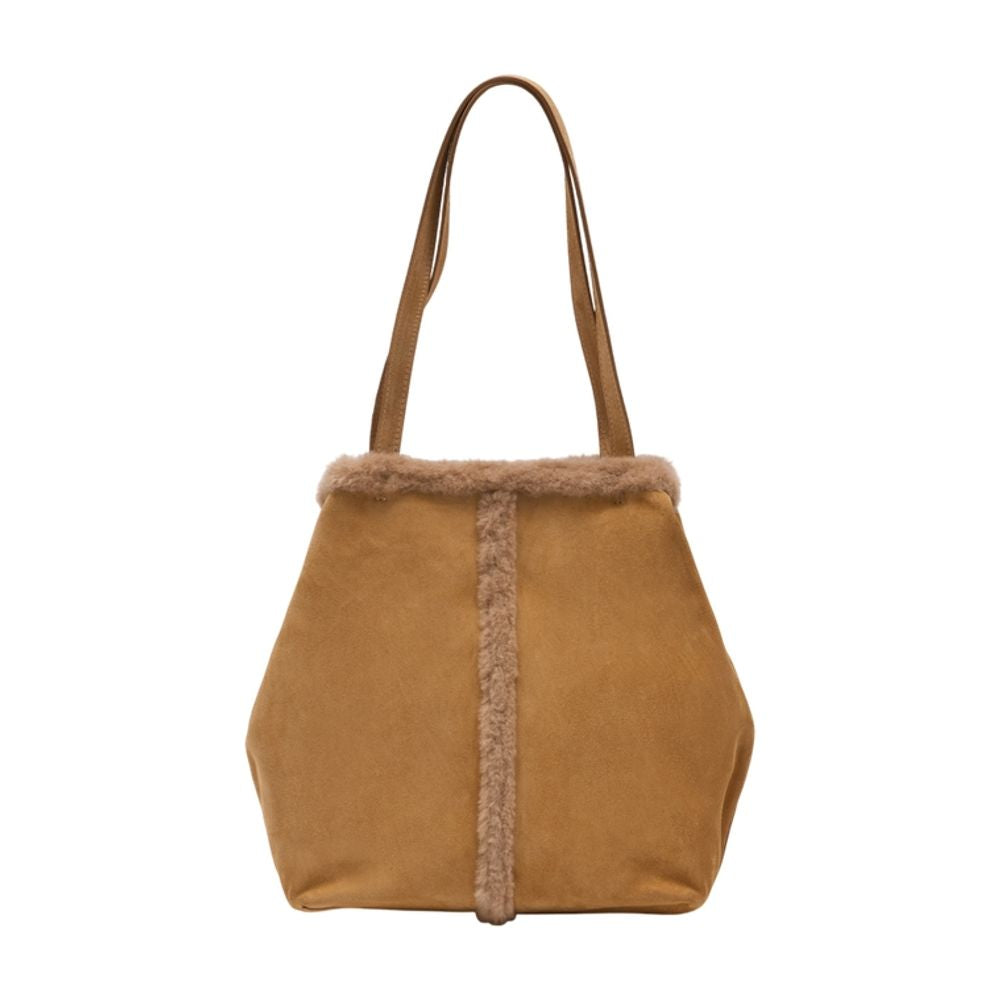 Calfskin Tote Bag — Brown
