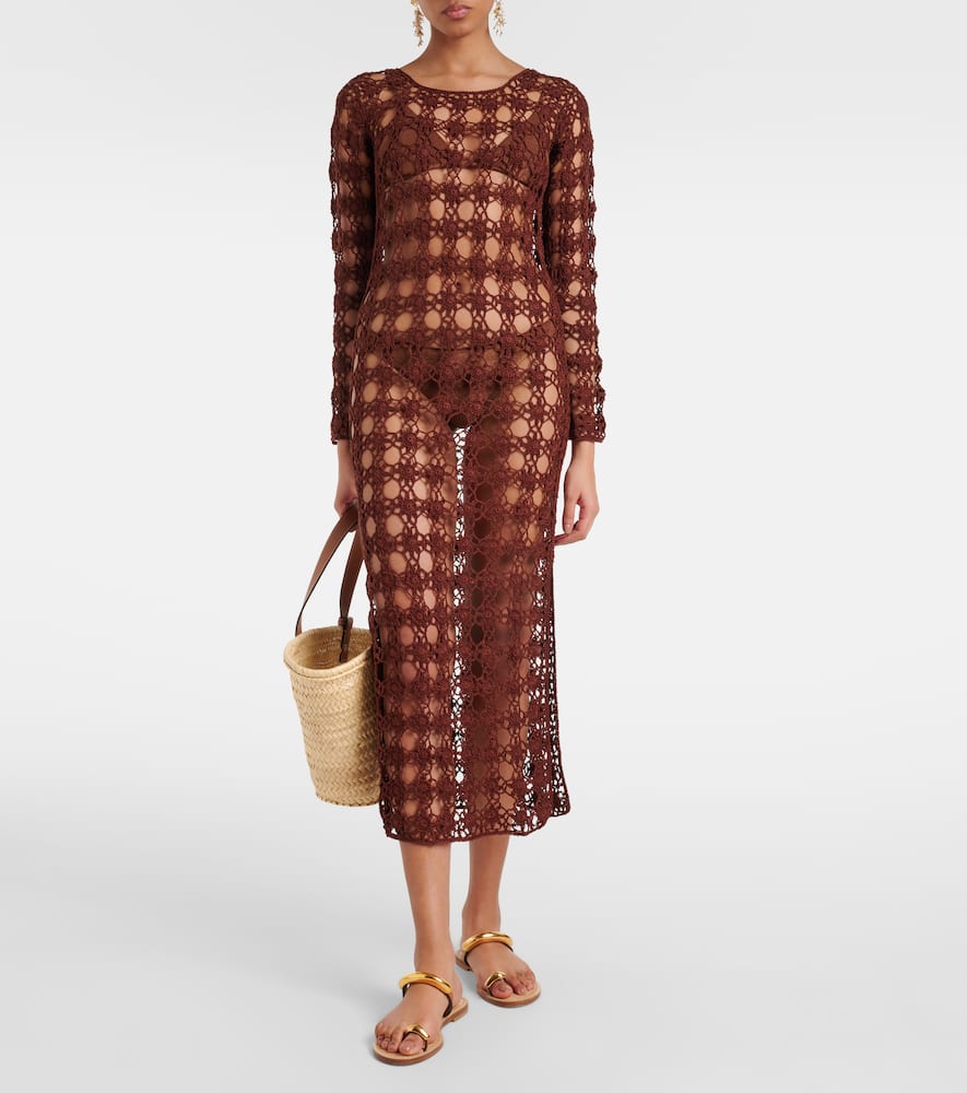 Crochet cotton beach dress