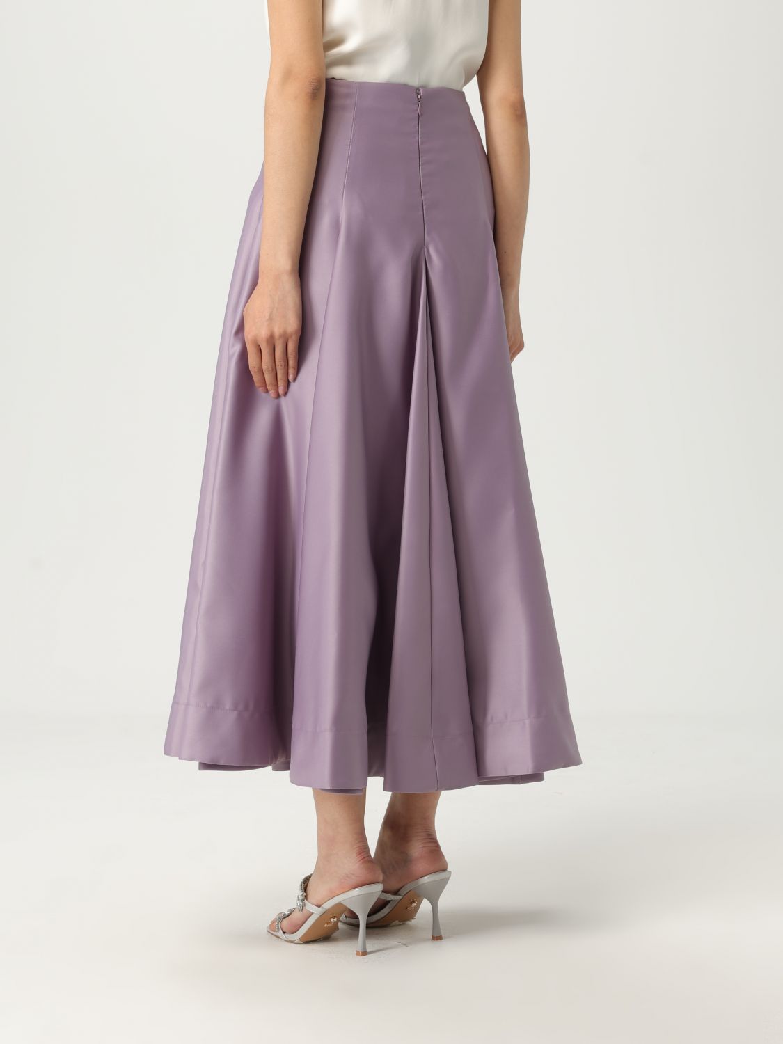 PINKO pleated midi skirt - Purple