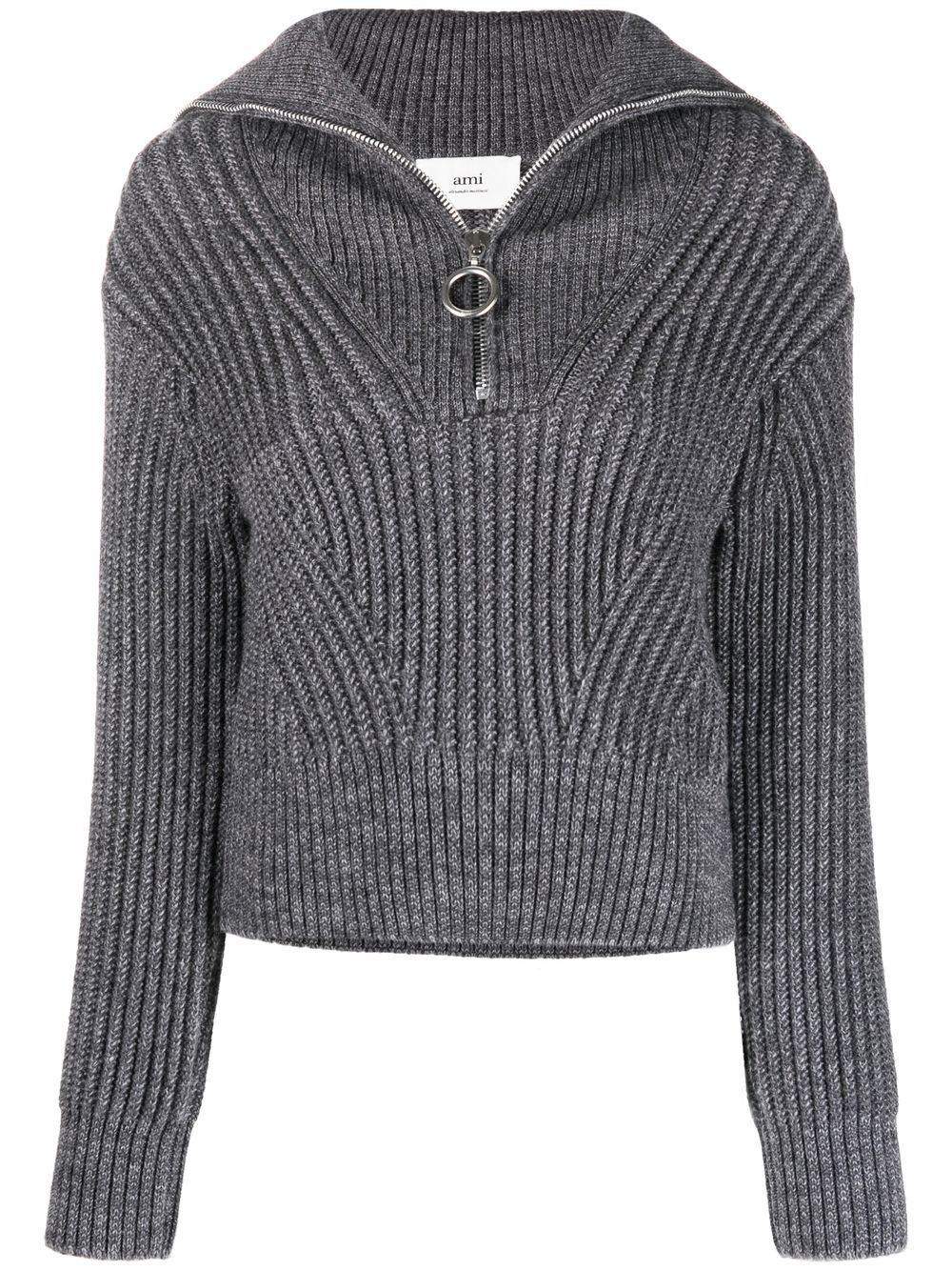 Knitted virgin wool jumper - Neutrals