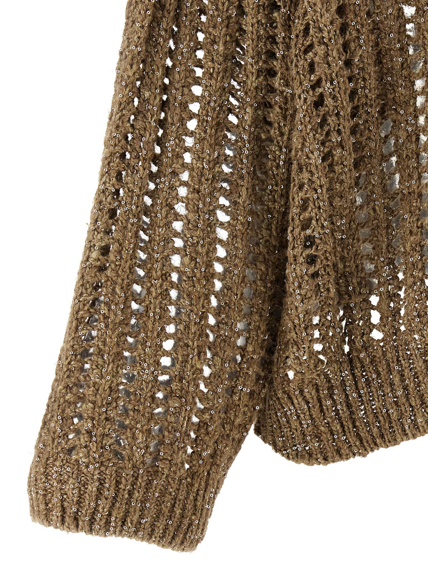 Rustic Dazzling Net Sweater, Cardigans