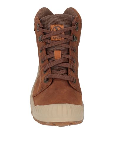 Woman Ankle boots Camel Size 6 Leather, Textile fibers