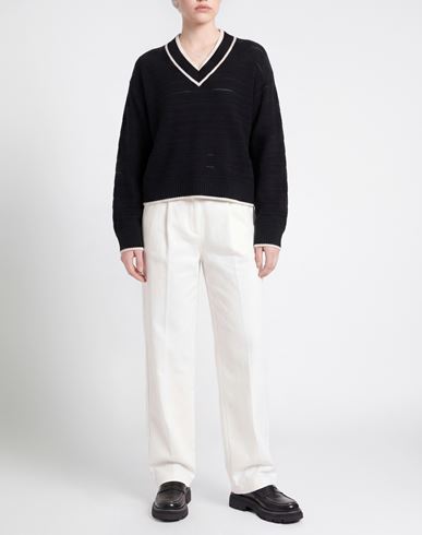 Woman Sweater Black Size M Virgin Wool, Cotton