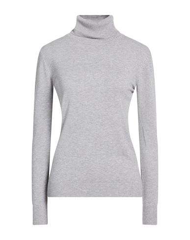 Woman Turtleneck Light grey Size L/XL Viscose, Polyamide, Polyester