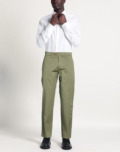 Man Pants Military green Size 29 Cotton, Elastane