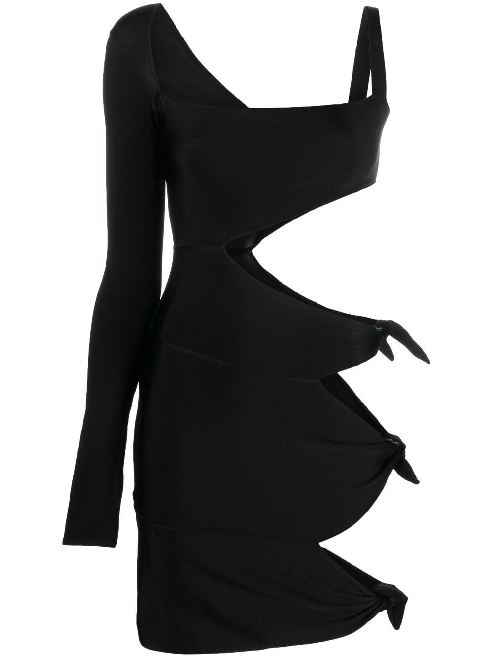 Cut out-detail mini dress - Black