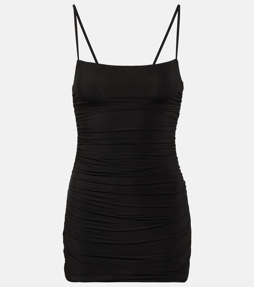 Wardrobe. NYC Ruched jersey minidress