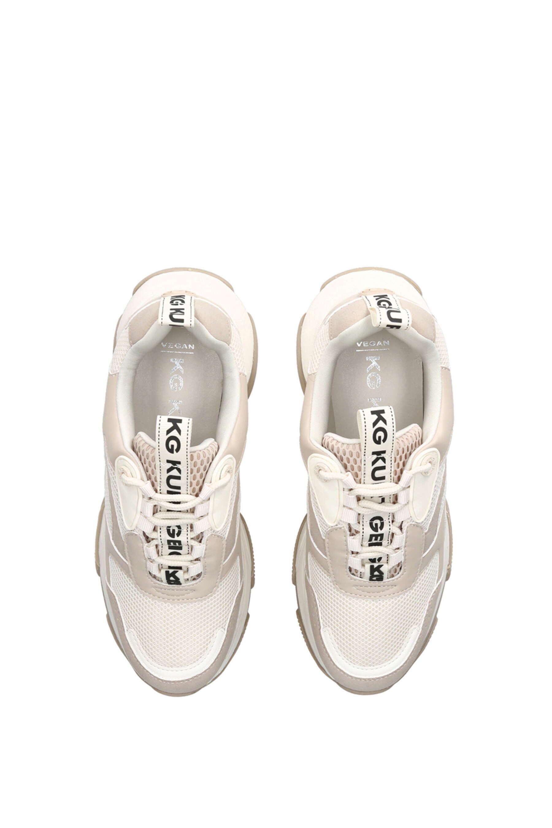 KG Kurt Geiger Women's 'Lila Lace Up' Trainers in Crea