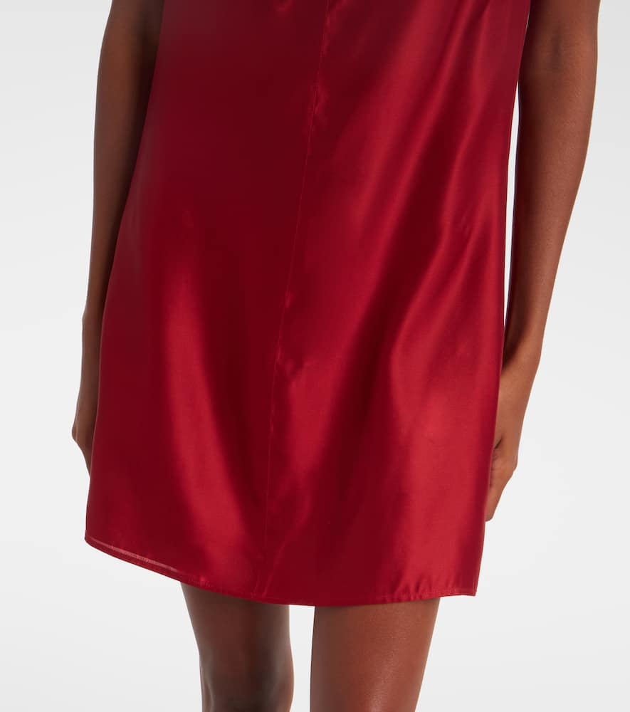Daria turtleneck satin minidress