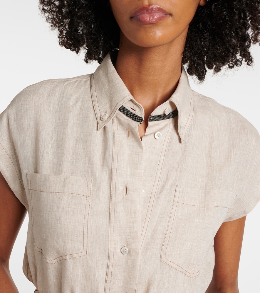 Linen maxi dress