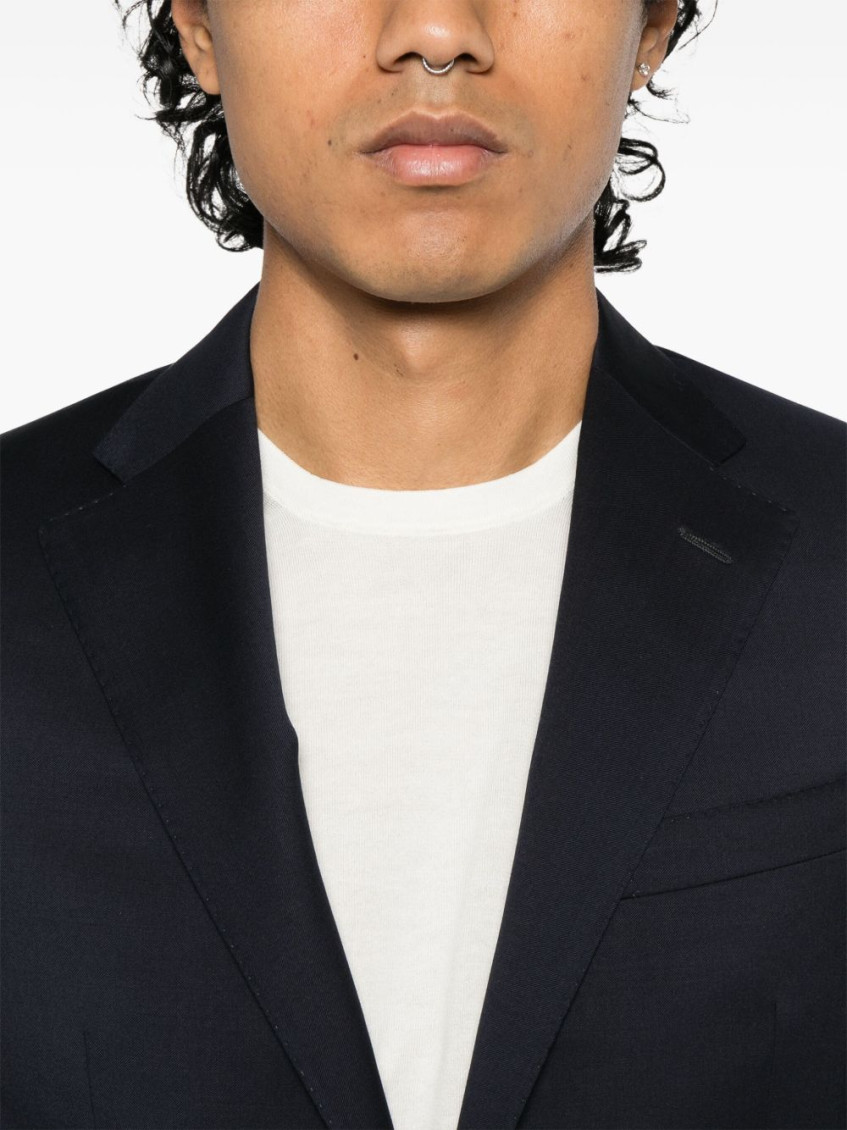 Navy Blue Single Breasted Suit