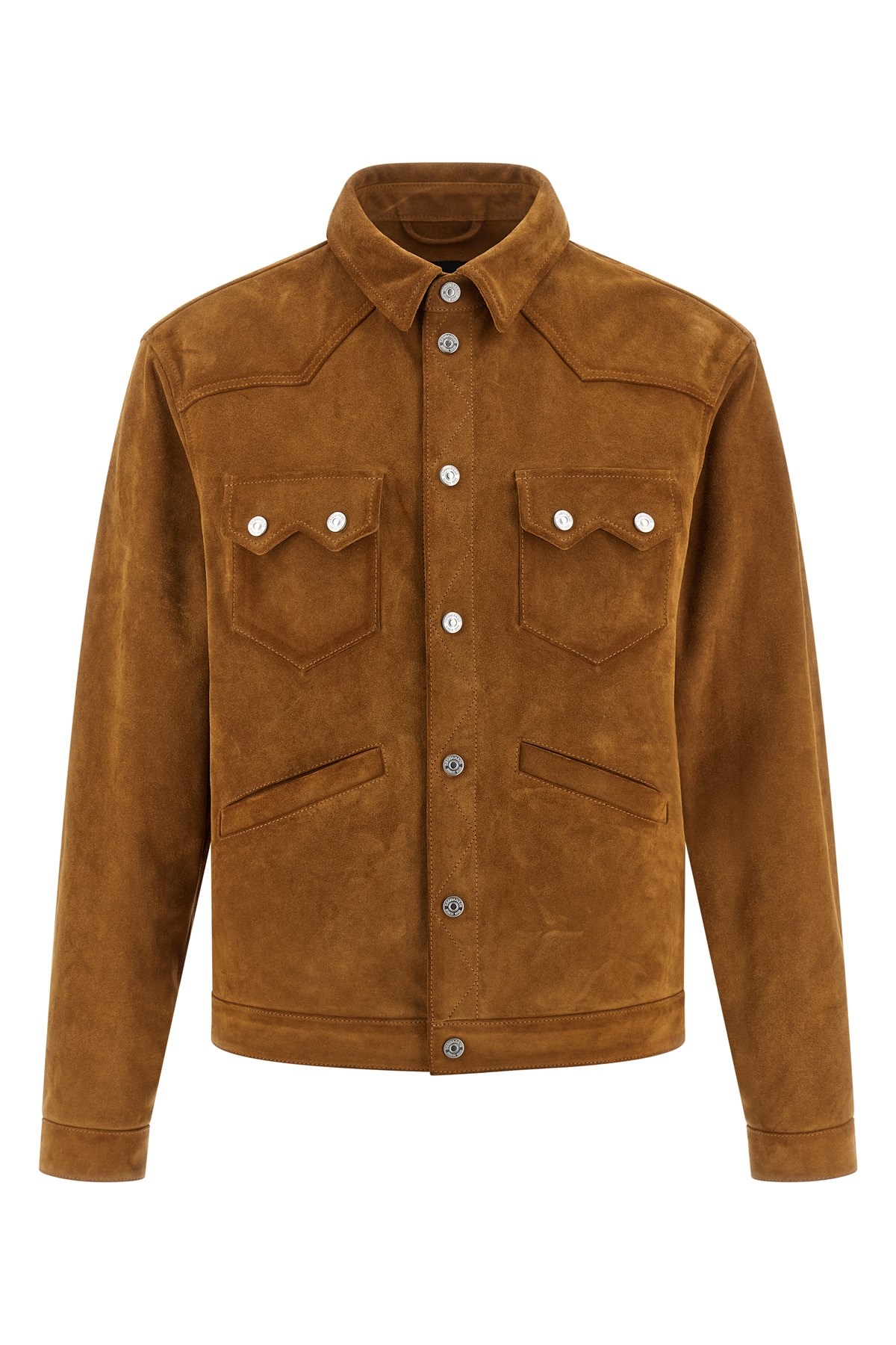 'Suede Boxy Shirt' Jacket