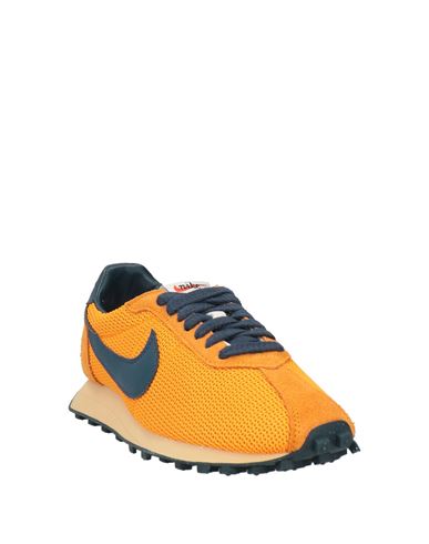 Woman Sneakers Orange Size 5.5 Leather, Textile fibers