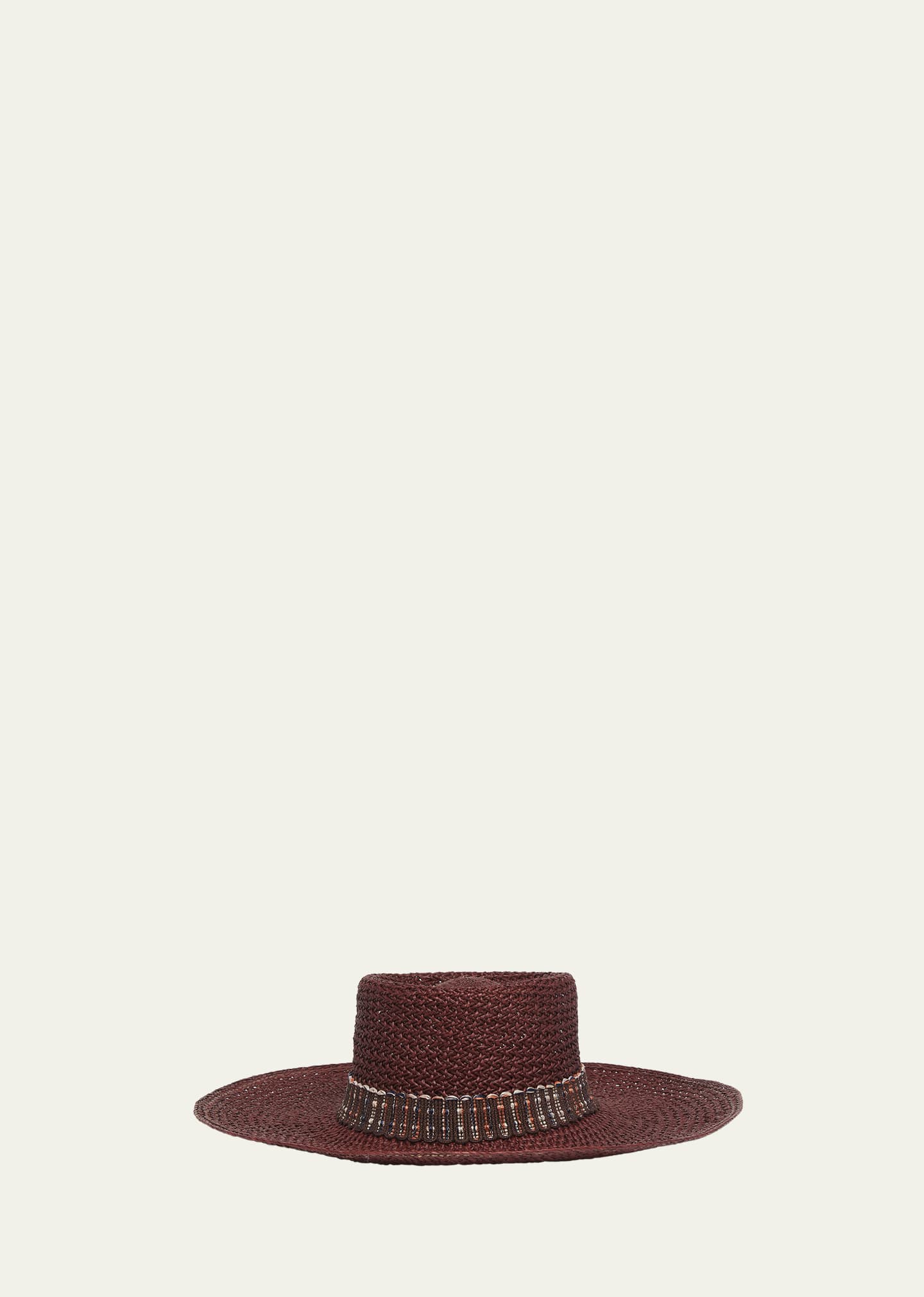 Hanae Straw Large-Brim Hat