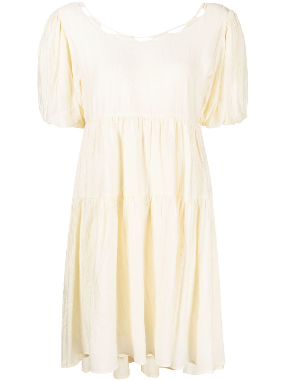 Puff sleeve dress - Yellow