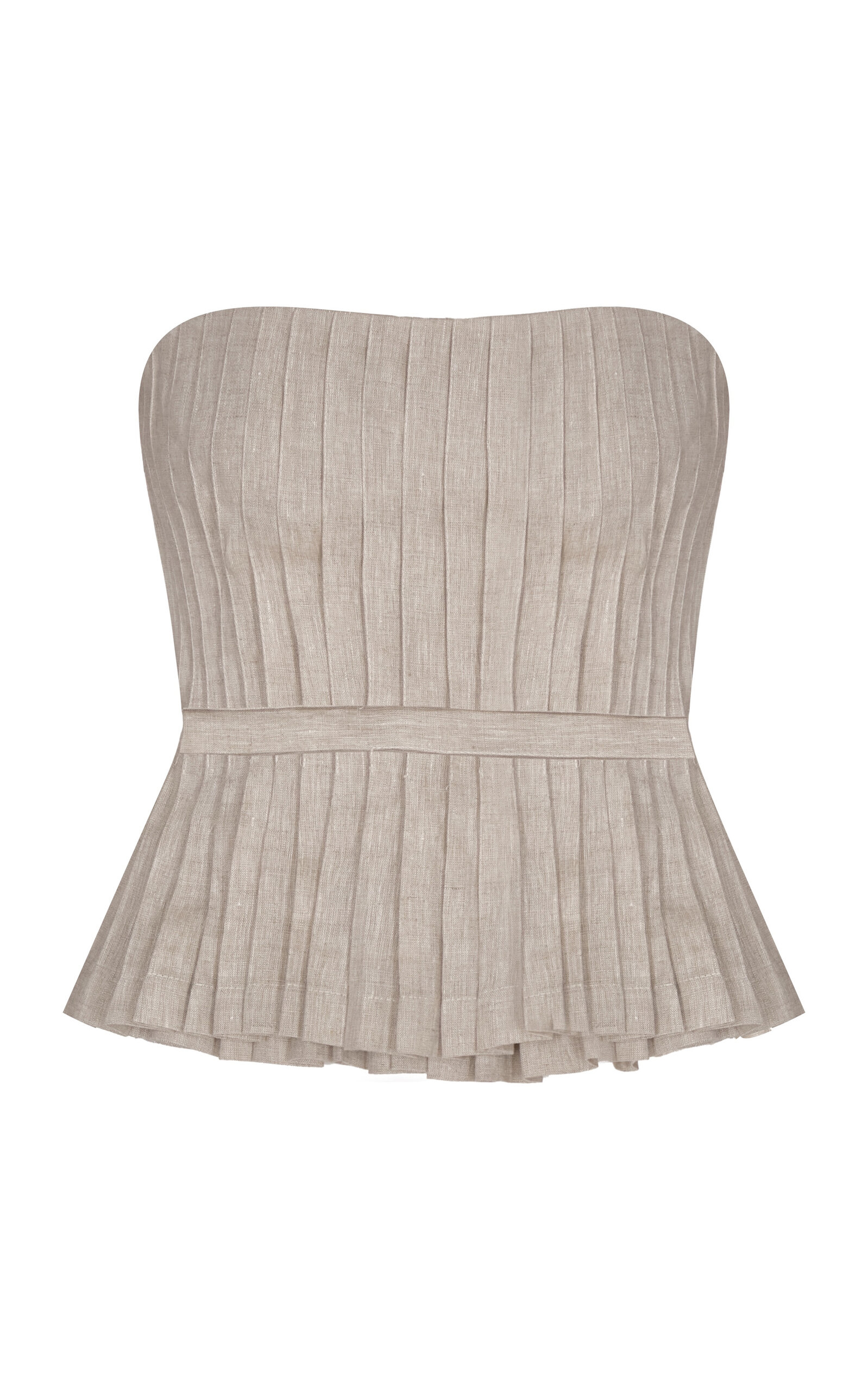 Encantadora Pleated Linen Top