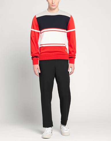 Man Sweater Red Size 42 Cotton