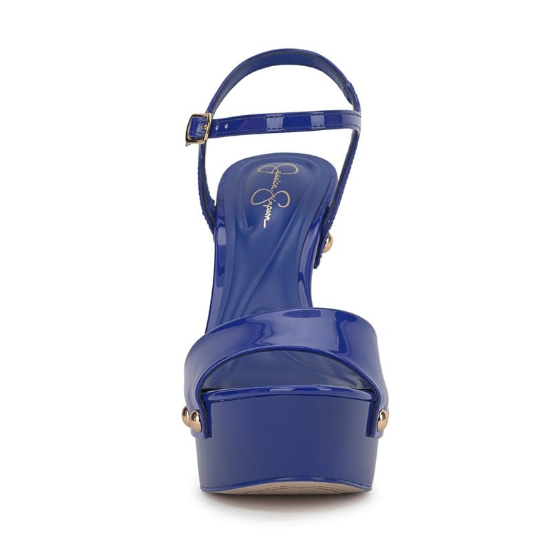Women's Calenta Studded Platform Sandals (Blue Royale)